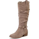 Luoika Women's Extra Wide Calf Knee-High Boots