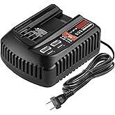 Lxljiad 20V Fast Charger Replacement for Craftsman V20 Lithium Battery Charger Compatible with Craftsman 20V CMCB204 CMCB202 CMCB205 CMCB100 CMCB101 CMCB104 Battery