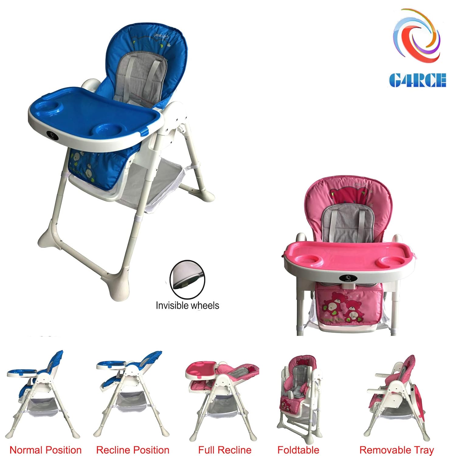 pink high chair uk