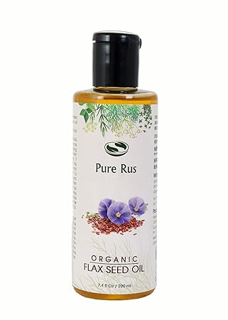 Pure Rus Cold Pressed Flaxseed Oil for Hair and Skin, 220ml