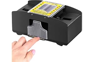 FSTgo Automatic Poker Card Shuffler 1-2 Decks Operated Electric Card Shuffling Machine for Home Party Club Mathers Day Gifts