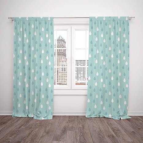 Thermal Insulated Blackout Window Curtain Farmhouse Decor Separate