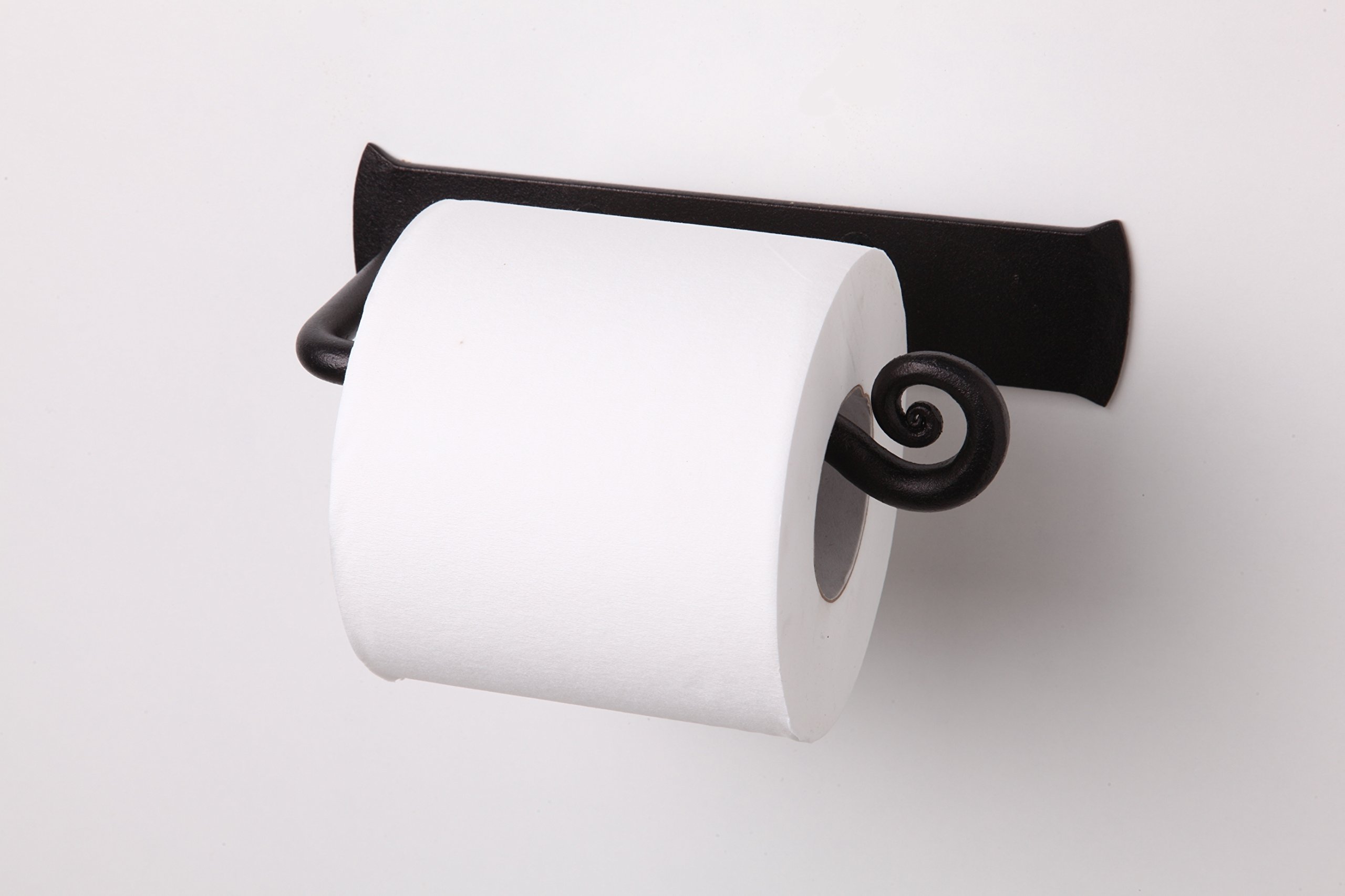 RTZEN Wrought Iron Toilet Paper Holder Handmade Roll Hanger by