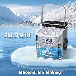 JINJUNYE Upgraded Ice Maker Countertop