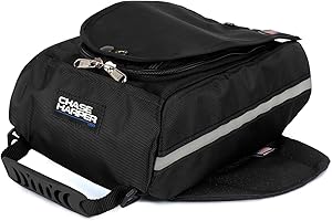 Chase Harper USA 1700M Black Mini Aeropac Magnetic Tank Bag - Water-Resistant, Industrial Grade Ballistic Nylon w/Thermo-Plastic Insert, Anti-Scratch Bottom, Super Strong Neodymium Magnets