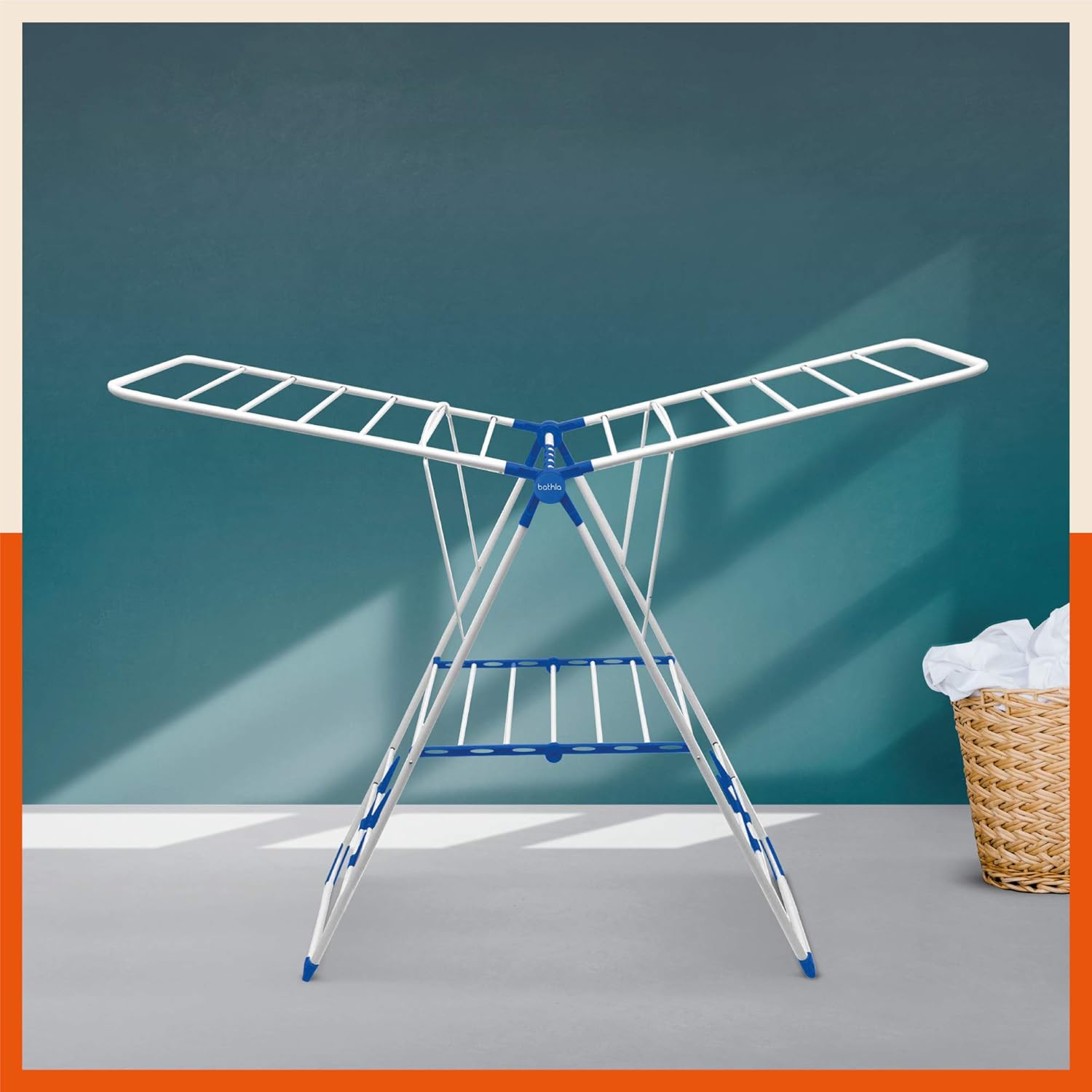 Bathla Mobidry Neo Foldable Clothes Drying Stand with Weather