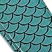 Diamond keep it Women's Mermaid Fish Scale Printing Full Length Leggings (Medium, Peacock)