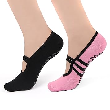 Amazon.com : HARAVAL Yoga Socks Non Slip for Women Girls ...