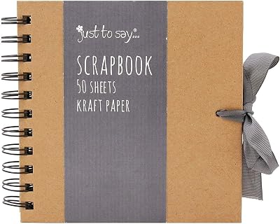 Tallon Scratch & Sketch Kraft Set Small Medium Large Square Scrapbook 50 Sheets