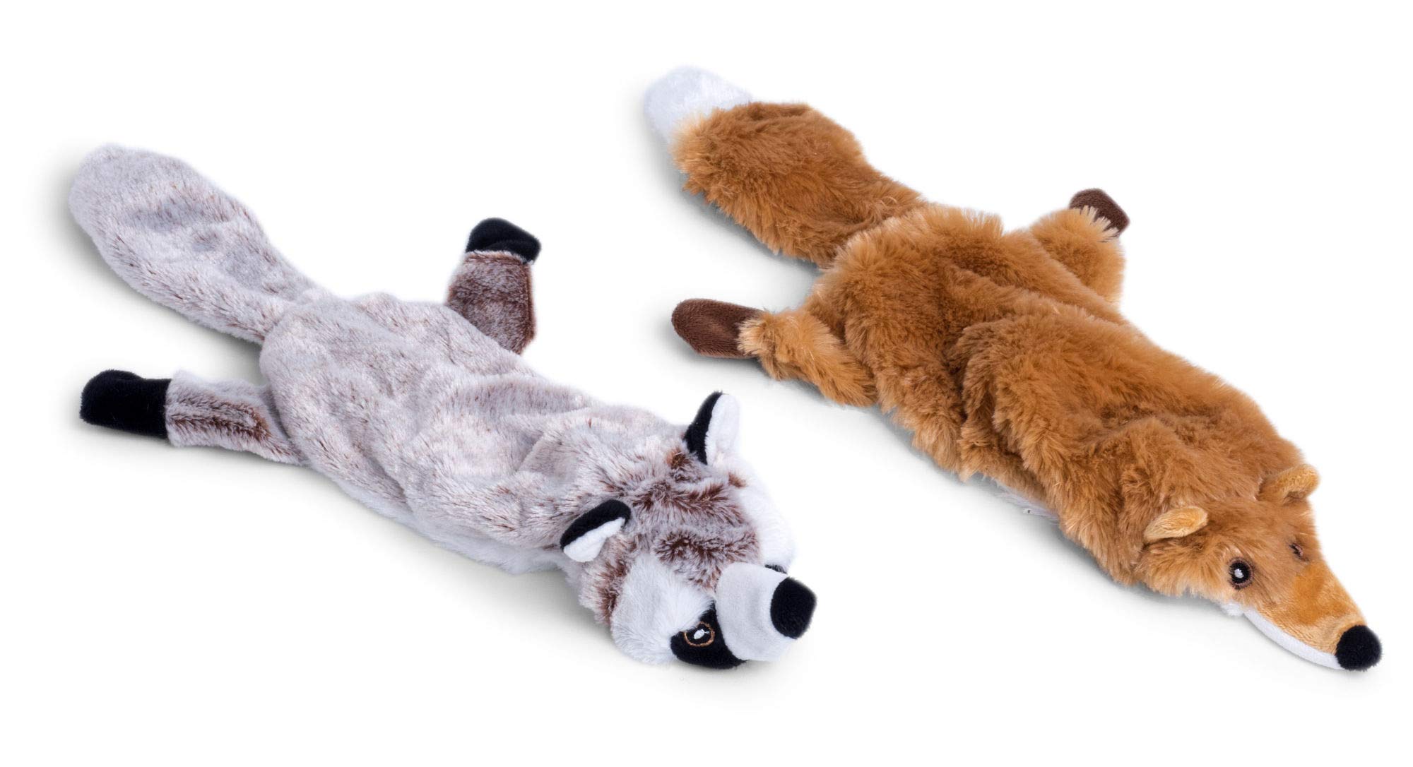 Petface Woodland Critters - Small Dog Toys (Pack of 4, 2 x Racoon, 2 x Fox) โ image 1