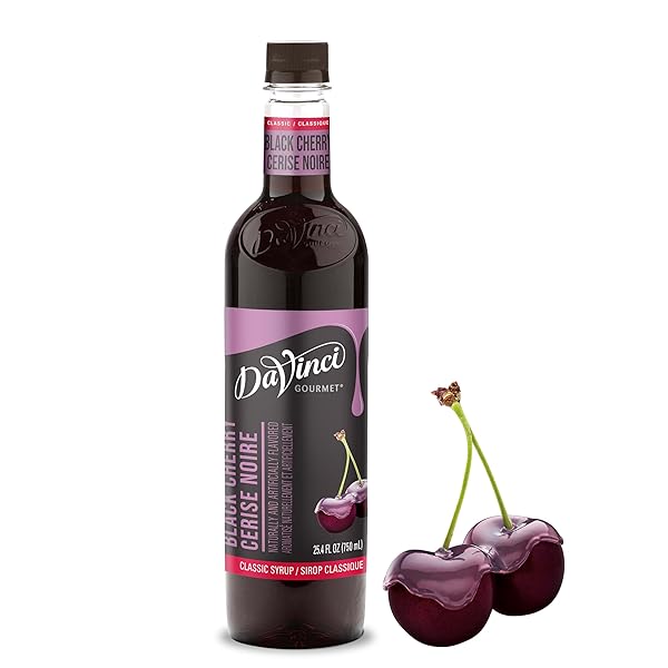 DAVINCI GOURMET CLASSIC BLACK CHERRY SYRUP, 25.4 FLUID...