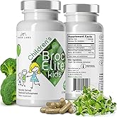 BrocElite Mara Labs Kids | Broccoli Supplement w/Naturally Stabilized Sulforaphane Extract for Children | No Glyphosate Residue | 30 Vegan Capsules