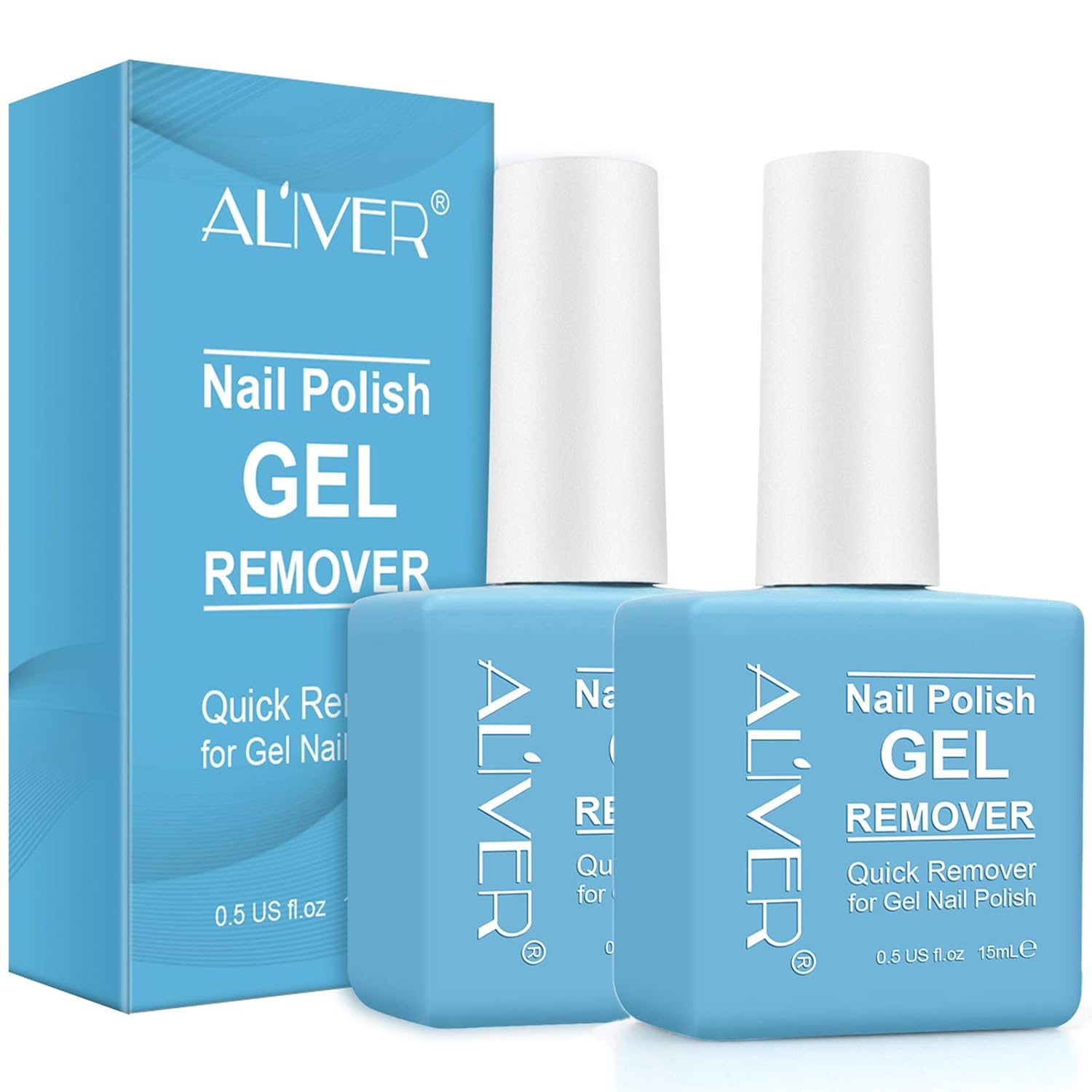 Pack of 2 Nail Polish Remover, Magic Gel Nail Polish Remover Fast Remove Gel Nail Polish Within 2-3 Minutes, Quick & Easy Polish Remover, No Need For Foil, Soaking Or Wrapping : Beauty