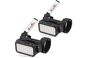 Xislet 2 Pack UTV Dome Lights, 32pcs LED Chips Type-C Rechargeable UTV Interior Light Compatible with Polaris RZR Ranger Can-Am Maverick Honda Talon 1.25"-2.0" Roll Bar Cage Roof Lights
