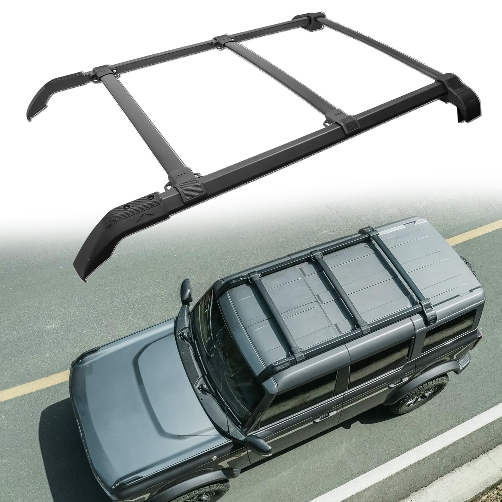 Photo 1 of ***UNABLE TO TEST***
Broaddict 5PCS Roof Rack Cross Bars Fit for Ford Bronco 2021 2022 2023 2024 2025 Hard Top 2/4Door Aluminum Crossbars