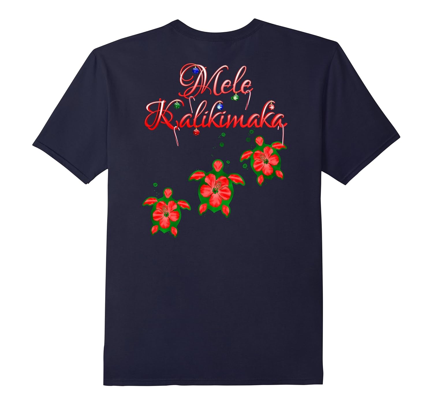 Mele Kalikimaka Hawaii Honu Turtles-T-Shirt