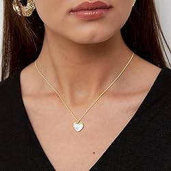 SmileBelle Heart Necklace Moonstone Necklace as New