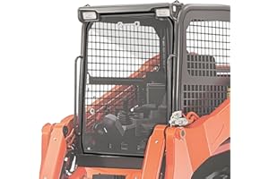 MDPROMCP Track Loader Door Glass Windshield Compatible with Kubota Skidsteer SVL65 SVL75 SVL90 SVL95 SVL97,Skidsteer Windshield Replacement for V0621-34520-12PC (Scratch Proof PC Material Heavy Duty)