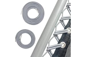 Ostlttyn Zero Gravity Chair Replacement Cord, 4 Pcs Durable Bungee Elastic Laces Replacement Cords for Zero Gravity Chair Lounge Chair Patio Recliner Lawn Chair Repair Kit, Grey