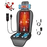 comrelax Shiatsu Back Massager with Heat, Massage Chair Pad for Full Back, Chair Massager with Neck Support Suitable for Office/Home,Gift for Father/Mother/Christmas