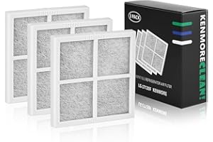 GUARM LG LT120F Refrigerator Air Filter Replacement, Compatible with LG for Kenmore Elite 469918, 9918, ADQ73214402, ADQ73214403, ADQ73214404, LMXS30776S(3 Packs)