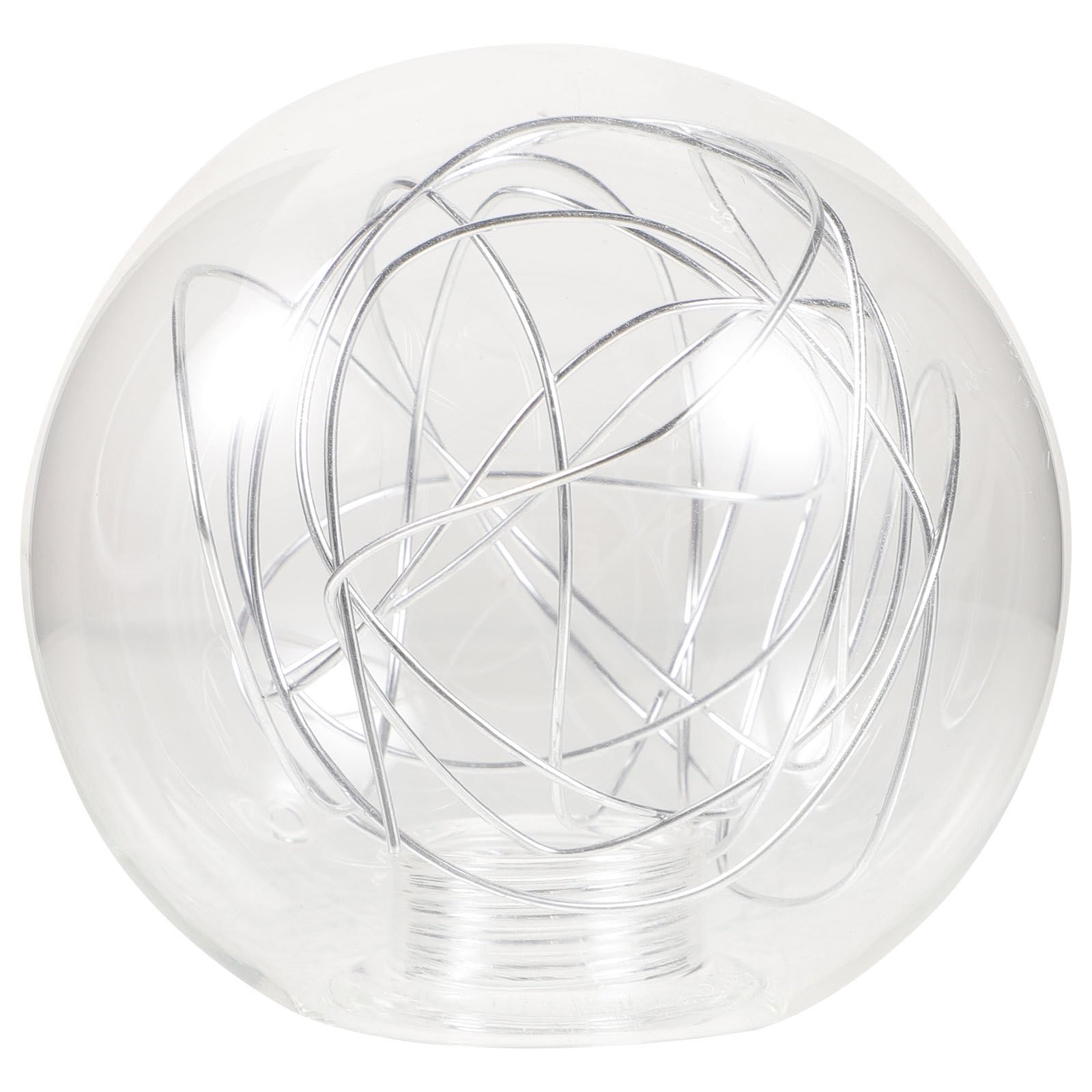 Veemoon Clear Glass Globe Replacement Shades G9 80mm Ball Lamp Shade Small Light Bulb Globe Shade Light Bulb Guard Covers for Chandelier Pendant Light Lamp Ceiling Light Wall Sconce Silver