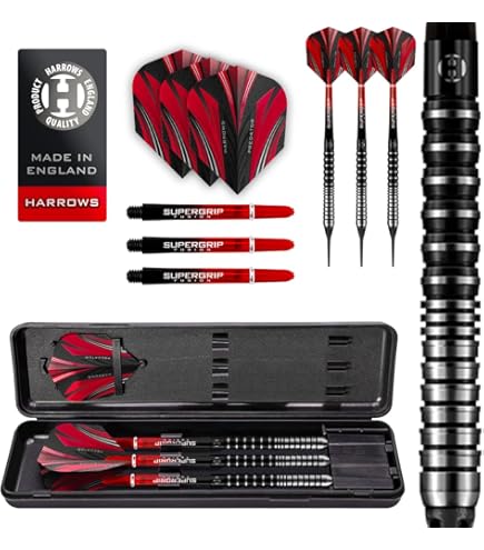 Amazon.com: Harrows NX90 Soft Tip 90% Tungsten Darts Set 18g and