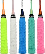 Senston PU Overgrips 5 Pack Perforated Anti Slip Tennis Badminton Squash view 5