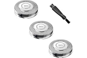 ZOASOD SH71 Replacement Heads for Philips Norelco Shaver Series 7000 and 5000,Upgraded SH71/52 Compatibility Double Blades for 7000 Replacement Heads