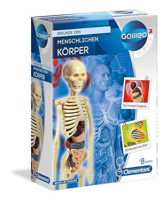 Clementoni 69489.1-Galileo-Der menschliche Körper-Mini Set, Mehrfarbig