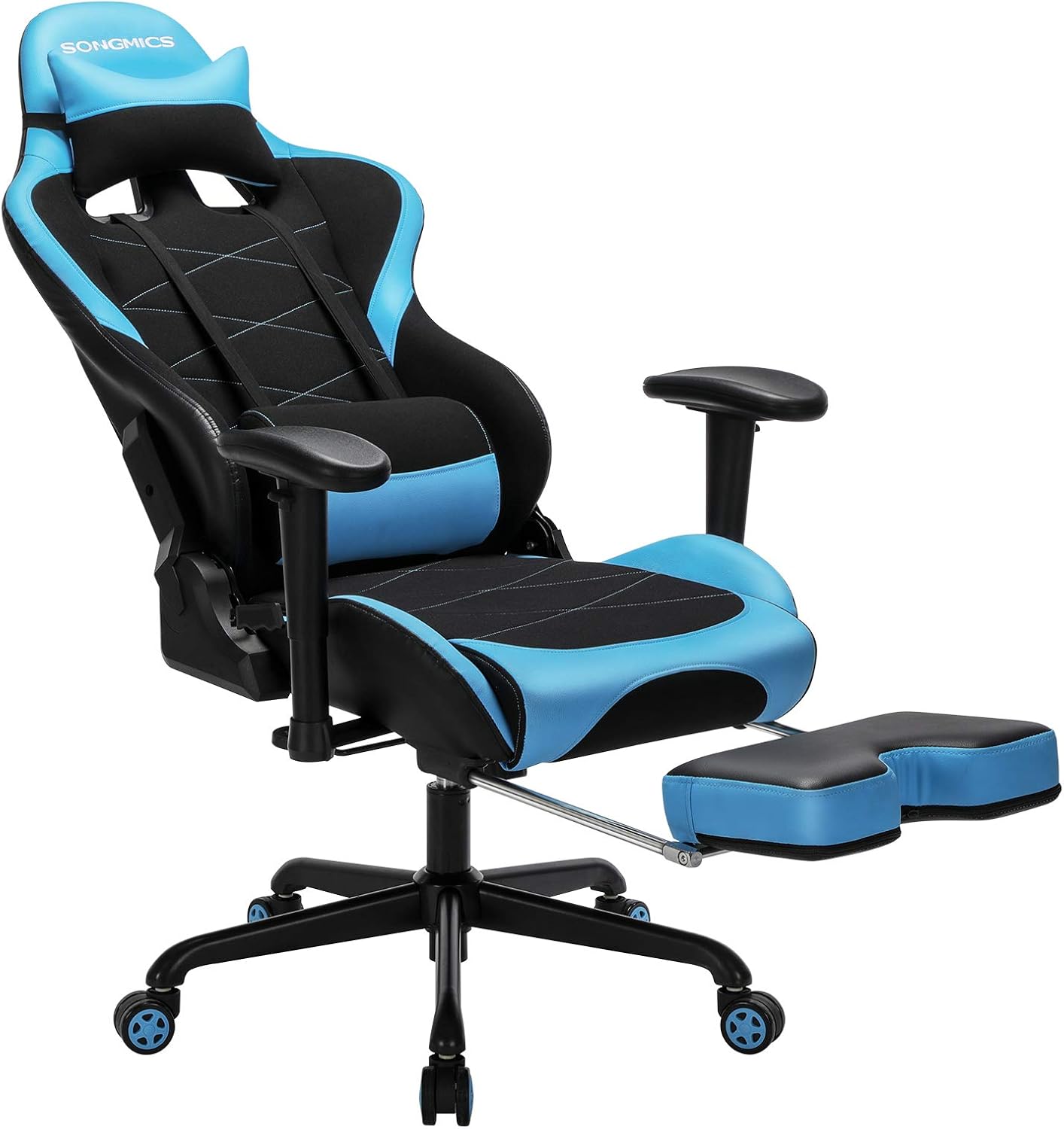 SONGMICS Gaming Stuhl Bürostuhl Schreibtischstuhl mit Armlehnen