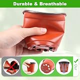 PEYOU 100 Pcs Plant Pots with 100 Labels 4 Inch Seedling Nursery Pots view 3