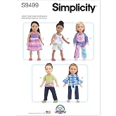 Simplicity S9499 18" Doll Clothes Sewing Pattern, One Size