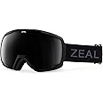 Zeal Optics Nomad - Full Frame Ski & Snowboard Goggles For Men & Women - Dark Night w/Optimum Dark Grey Lens