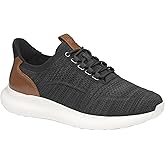 Johnston & Murphy Men’s Amherst 2.0 Knit Plain Toe Dress Casual Shoe, Black Heathered Knit, 11 M