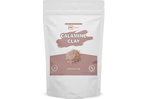 mGanna 100% Natural Calamine Clay Powder for Hair Masks, Scrubs, Lotion and Soap Making 0.5 LBS / 227 GMS