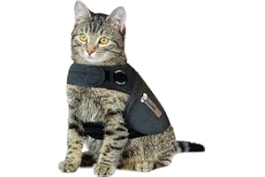 Thundershirt Classic Cat Anxiety Jacket, Heather Gray, Medium (9 to 13 lbs), THU-009