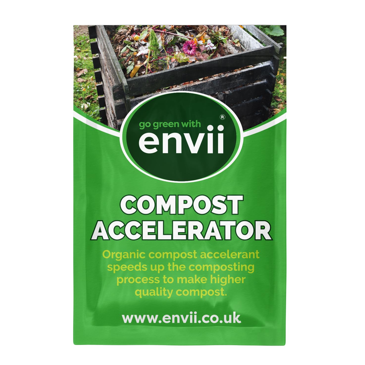 Envii Compost Accelerator – Organic Compost Maker & Activator, Uses Natural Beneficial Bacteria to Speed up the Composting Process, Suitable for All Bins 12 Tablets Treats 1,800L