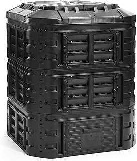 myGardenlust Komposter eckig - Schnellkomposter aus Kunststoff - Thermokomposter als praktisches Stecksystem - Kompostierer stabil und hochwertig - Composter für Garten-Abfälle - 770L