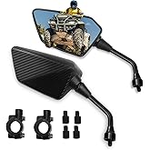 Esploratori Motorcycle Convex Rear View Mirror for Bike Motorcycle ATV Scooter Cruiser with 8mm 10mm Bolt, 7/8" Handle Bar Mo