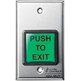 Alarm Controls TS-2 Momentary Action Push-to-Exit Push Button, Green by Alarm Controls