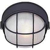 Canarm 1-Light Oudoor Lantern, Black Finish with Frosted Glass Shade, Durable Wet-Rated Outdoor Lighting for Porch, Patio and