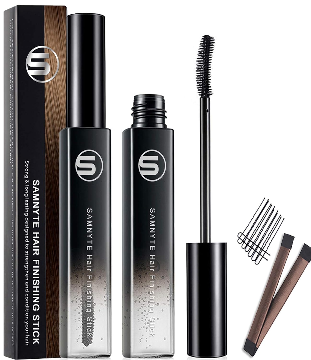 Hair Finishing Stick, 2Pack ×18ML Fly away Hair Tamer Stick Lasting Shaping Cream, Broken Hairs Finishing Feel Gel Moisturizing Not Greasy, Hair Moment Flash Stick Hairsilk Hair Styling Fixing Wax : Beauty