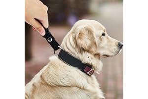 Short Dog Leash, Hands-Free Leash with Traffic Handle for Control Small, Medium and Large Dogs, Firm Traffic Lead for Daily(B