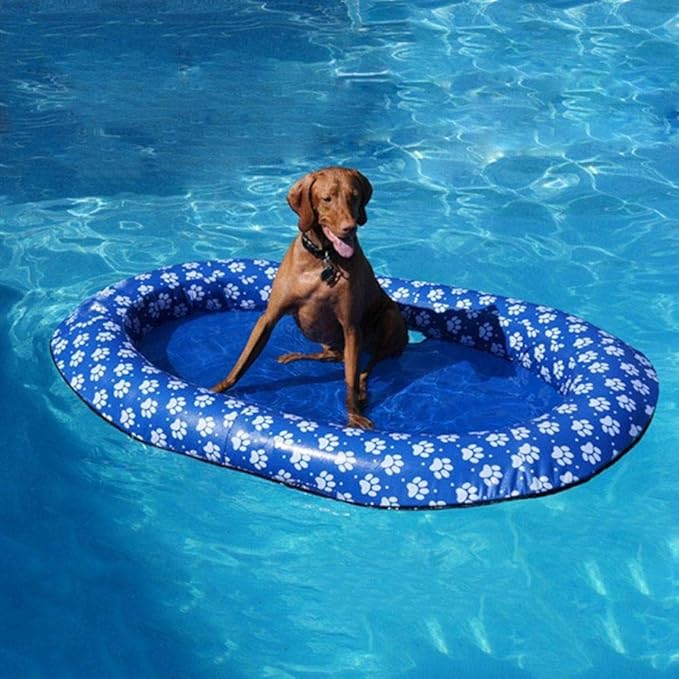 Pool Float For Adult Dogs,Puppies Portable Inflatable Pool Raft For