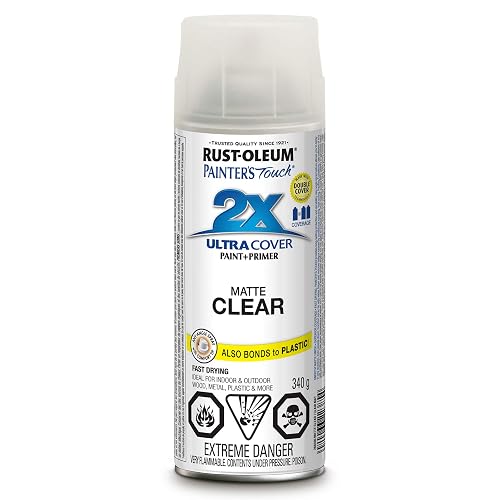 Rust-Oleum 268390 Painter's Touch 2X Flat Matte Clear 340G 12oz.
