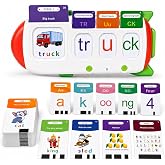 Talking Phonics Card Reader for Kids Ages 3-7, 5-Level Learn-to-Read System with Letter Sounds, Word Blending, Sight Words and Math Games, Preschool Kindergarten Homeschool Learning Toy