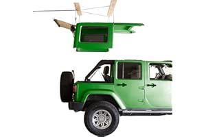 HARKEN - Hardtop Overhead Garage Storage Hoist for Jeep Wrangler and Ford Bronco, Self-Leveling, Safe Anti-Drop System, Easy One-Person Operation, Garage Organization