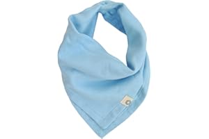 Kishu Baby Indi - Premium GOTS Certified Organic Bandana Scarf Bib, Dual Layer, 4-Way Reversible Baby Bandana Bib, Muslin Baby Bibs for Boys or Girls