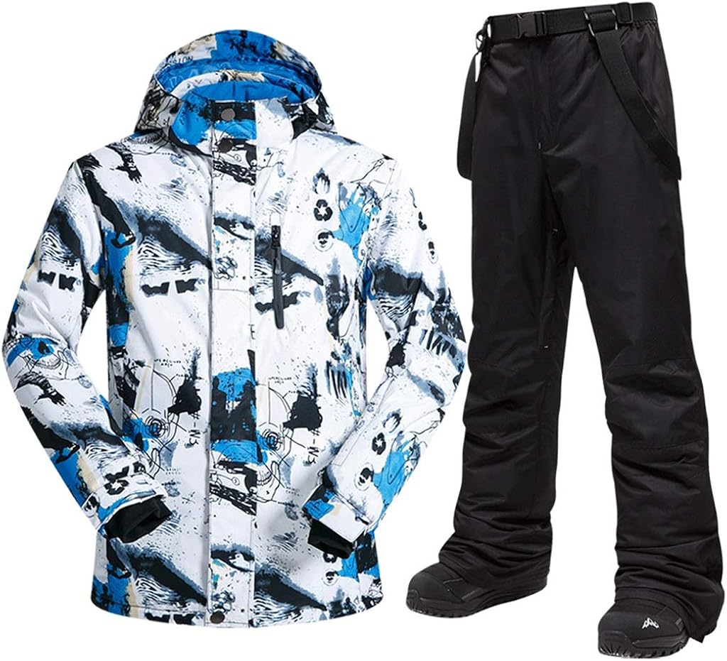 Herren Skianzug Set Jacke & Hose - Wasserdicht & Winddicht Für Winter Sport